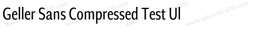 Geller Sans Compressed Test Ultra字体转换